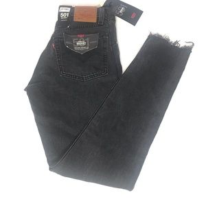 Levi’s Womens 501 High Rise Straight Leg Jeans
